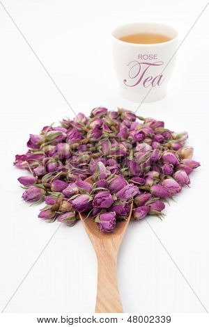 お茶を一杯とローズを花します。