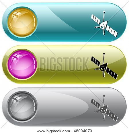 Avaruusalus. Vector-internet-painikkeet.