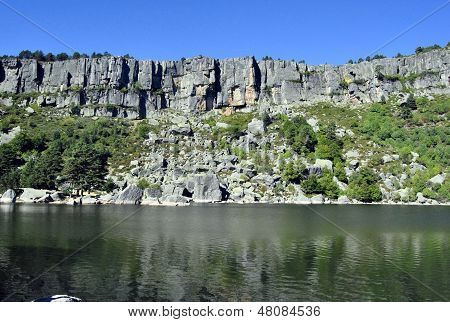 Reflex of mountain in the lagoon
