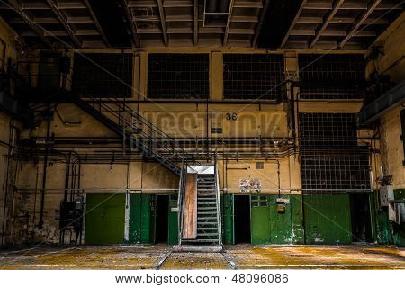 Abandoned Vehicle Repair Station Inside