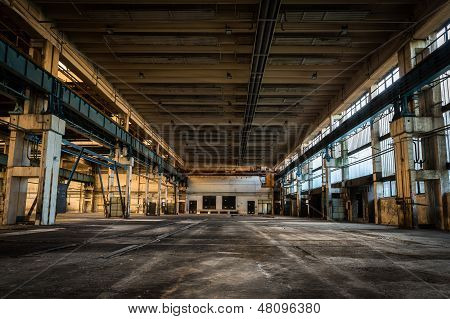 Abandoned Vehicle Repair Station Inside