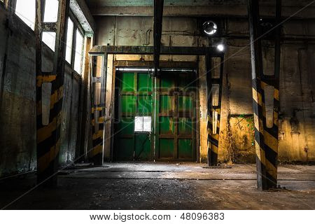 Abandoned Vehicle Repair Station Inside