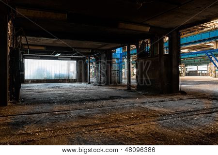 Abandoned Vehicle Repair Station Inside