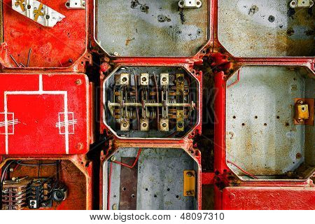 Old fuse cabinet