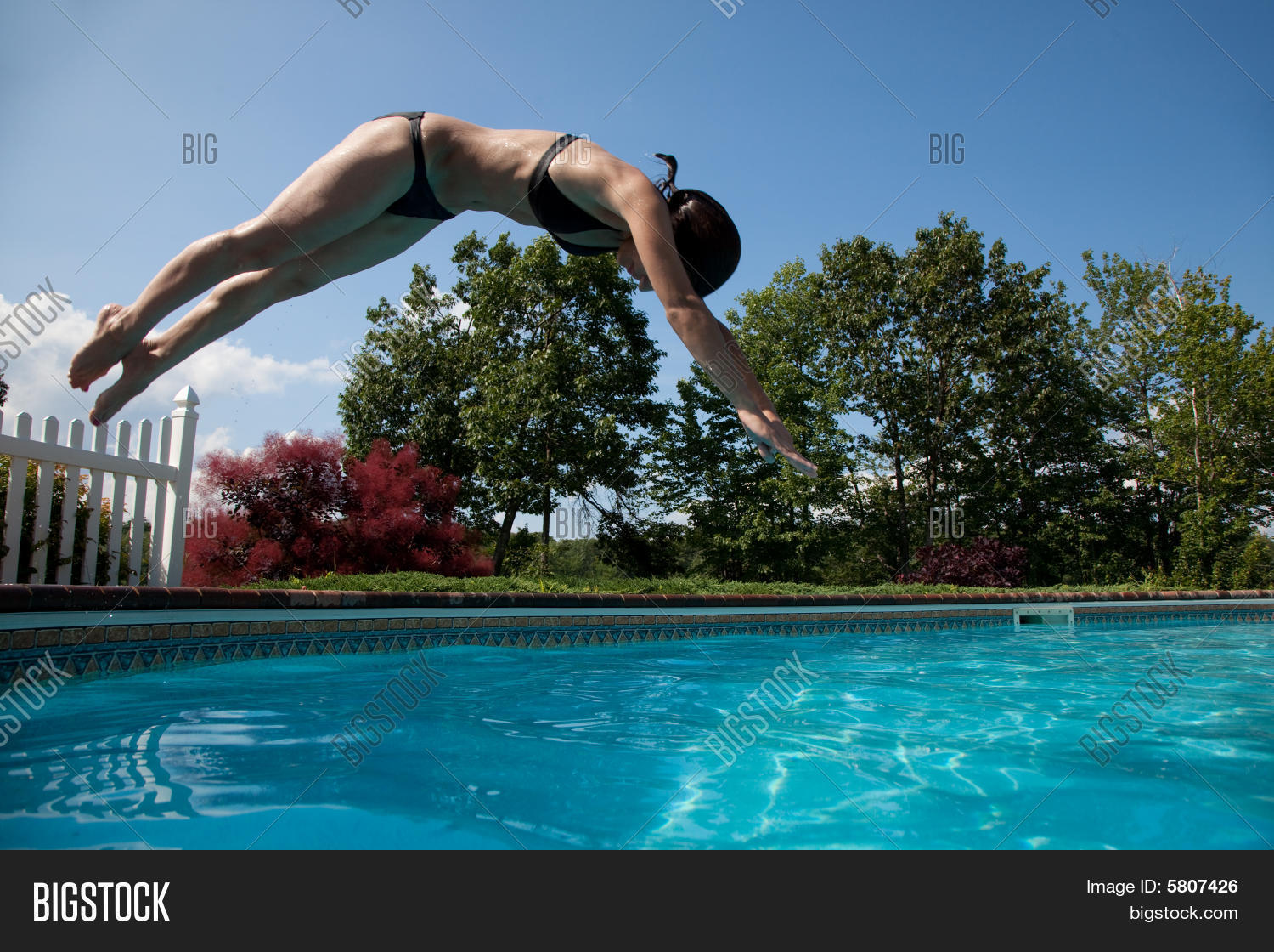 Woman Nosediving Into Image & Photo (Free Trial) Bigstock