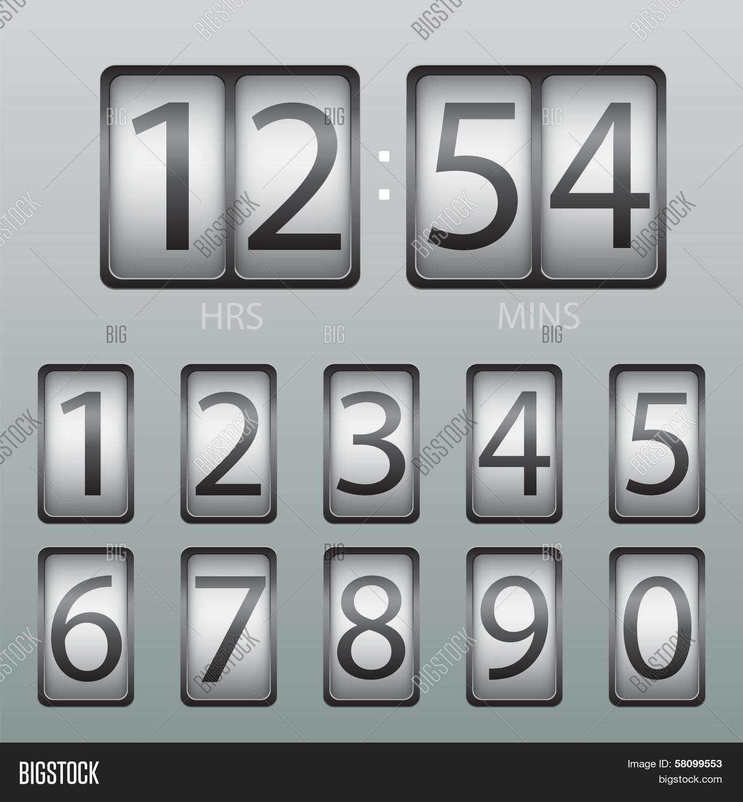 Countdown Numbers Image Vector Countdown Vector & Photo (Free Trial) | Bigstock