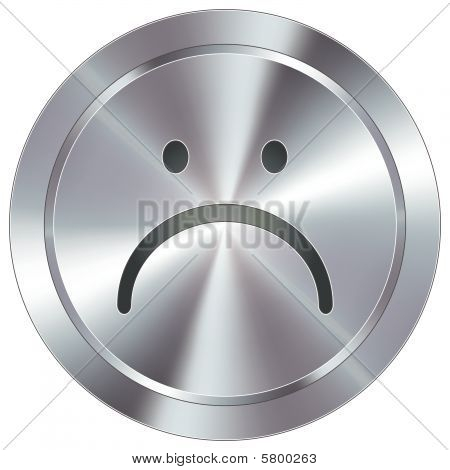 Tlačítko moderní smutný obličej