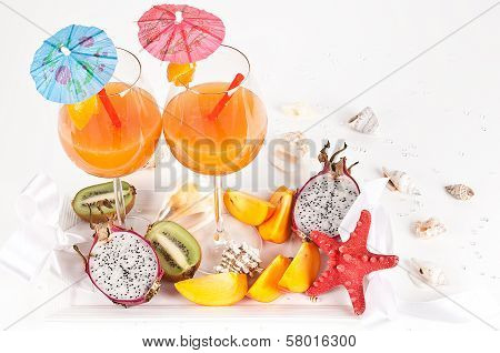 Nice Fresh Exotic Cocktails