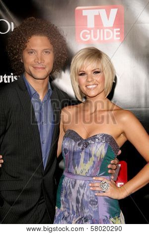Justin Guarini and Kimberly Caldwell  at the 6th Annual TV Guide Emmy After Party. The Kress, Hollywoood, CA. 09-21-08