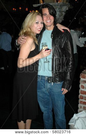 Jennifer Leeser and Andrew Doebler  at the Birthday Party for Jennifer Leeser. Medusa Lounge, Los Angeles, CA. 09-25-08
