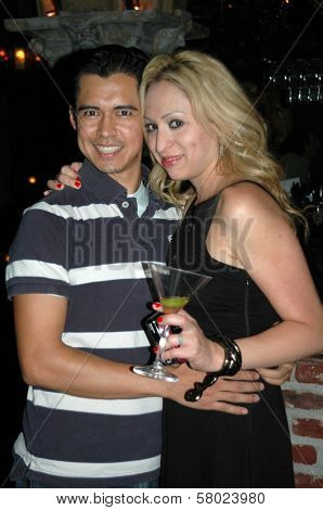 Rony Vega and Jennifer Leeser  at the Birthday Party for Jennifer Leeser. Medusa Lounge, Los Angeles, CA. 09-25-08
