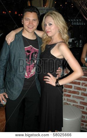 Alex Jordan and Jennifer Leeser  at the Birthday Party for Jennifer Leeser. Medusa Lounge, Los Angeles, CA. 09-25-08