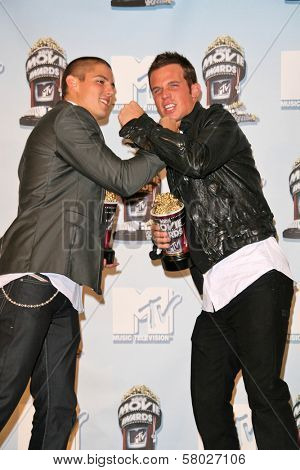 Sean Faris and Cam Gigandet at the 2008 MTV Movie Awards Press Room. Gibson Amphitheatre, Universal City, CA. 06-01-08
