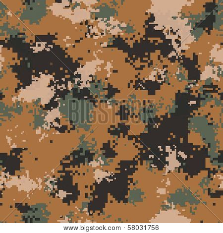 Desert Camouflage. Seamless Tileable Texture.