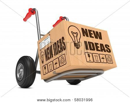 New Ideas - Cardboard Box on Hand Truck.