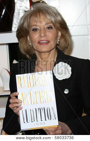 Barbara Walters  at an instore signing of her new book 