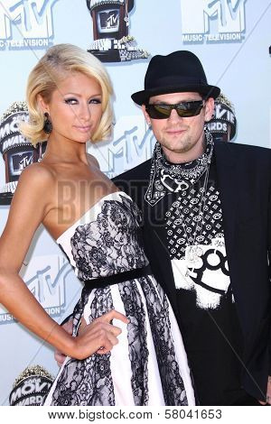 Paris Hilton and Benji Madden  at the 2008 MTV Movie Awards. Gibson Amphitheatre, Universal City, CA. 06-01-08