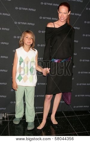 Lesa Amoore and her son  at the launch of 