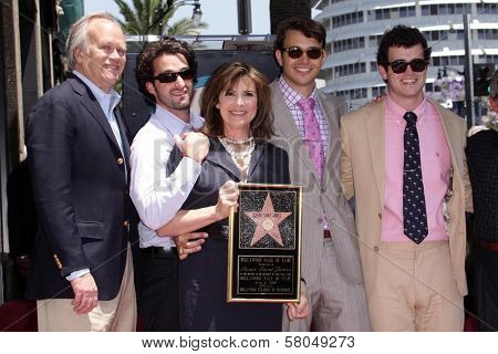 Susan Saint James and Dick Ebersol with their children  at the award ceremony honoring Susan Saint James with a star on the Hollywood Walk of Fame. Hollywood Blvd., Hollywood, CA. 06-11-08