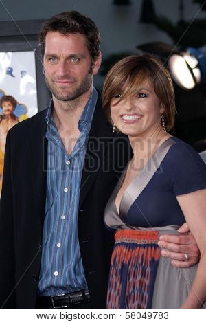 Peter Hermann and Mariska Hargitay  at the Los Angeles Premiere of 