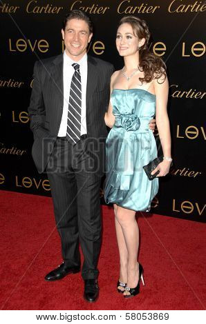 Frederic de Narp and Emmy Rossum  at Cartier's 3rd Annual Loveday Celebration. Private Residence, Bel Air, CA. 06-18-08