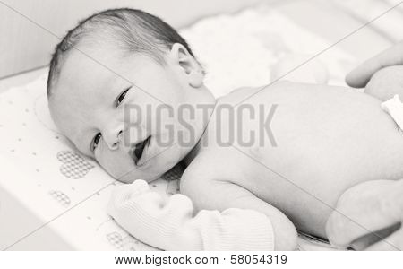 Newborn Baby In Maternity Hospital