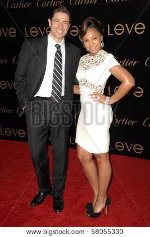 Frederic de Narp and Ashanti  at Cartier's 3rd Annual Loveday Celebration. Private Residence, Bel Air, CA. 06-18-08