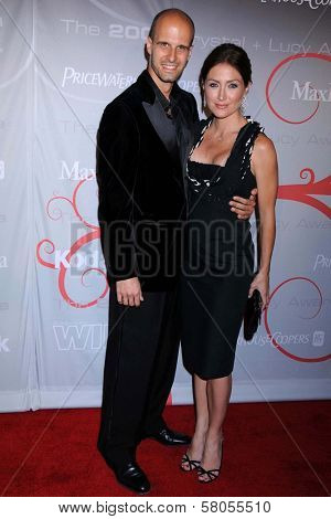 Edoardo Ponti and Sasha Alexander  at the 2008 Crystal And Lucy Awards Gala. Beverly Hilton Hotel, Beverly HIlls, CA. 06-17-08