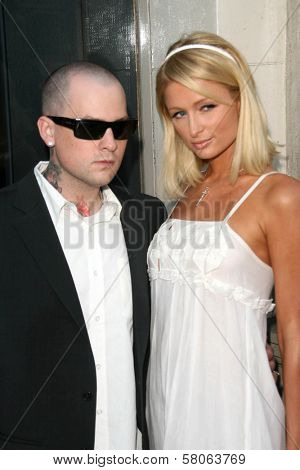 Benji Madden and Paris Hilton  at the Gallery Opening of 