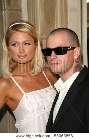 Paris Hilton and Benji Madden  at the Gallery Opening of 