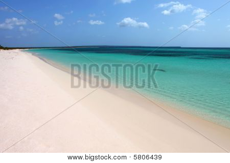 海滩和白色的沙滩