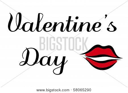 Valentines Day greeting card