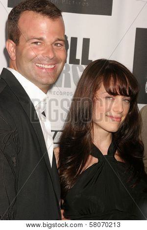 Frank Krueger and Mackenzie Firgens  at the Los Angeles Premiere of 