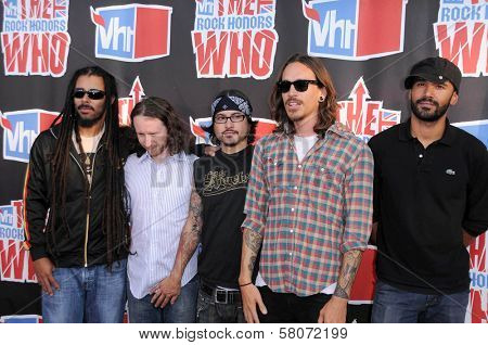 Incubus  at the 2008 VH1 Rock Honors The Who. Pauley Pavilion, UCLA, Westwood, CA. 07-12-08