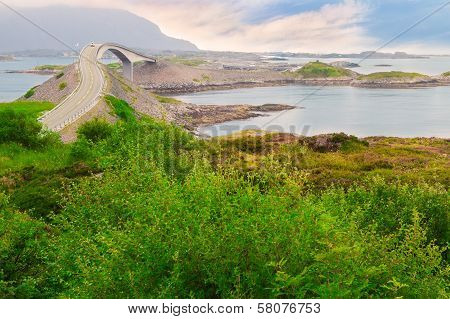 Storseisundet Bridge On The Atlantic Road In Norway
