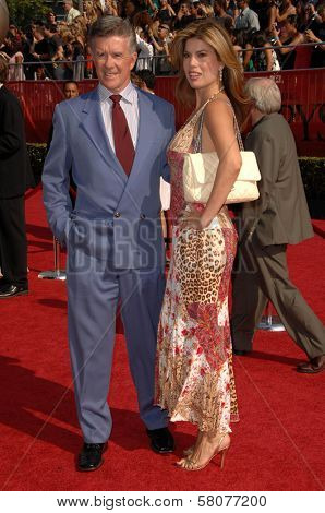Alan Thicke and Tanya Callau  at the 2008 ESPY Awards. Nokia Theatre, Los Angeles, CA. 07-16-08
