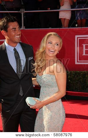 Scotty McKnight, Hayden Panettiere at the 2012 ESPY Awards Arrivals, Nokia Theatre, Los Angeles, CA 07-11-12