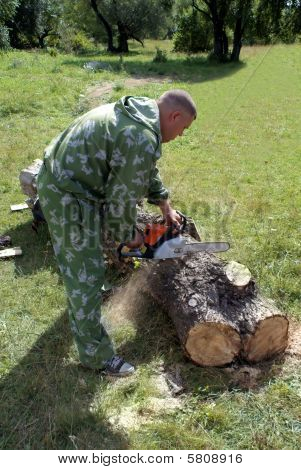 男のこチェーンソー ログ