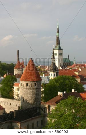 Altstadt von Tallinn im Frühjahr