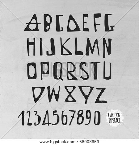 Hand Drawn Vector English Alphabet