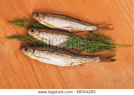 Three Bloaters With Dill
