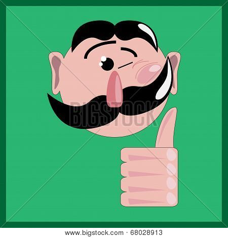 Winking Man With Like