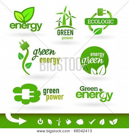 Bio - Ecology - Green icon set