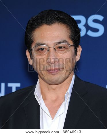 LOS ANGELES - JUN 06:  Hiroyuki Sanada arrives to the 'Extant' Premiere Party  on June 06, 2014 in Los Angeles, CA                