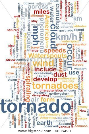 Tornado tempesta sfondo Concept