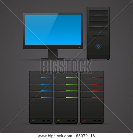 Object computer monitor server