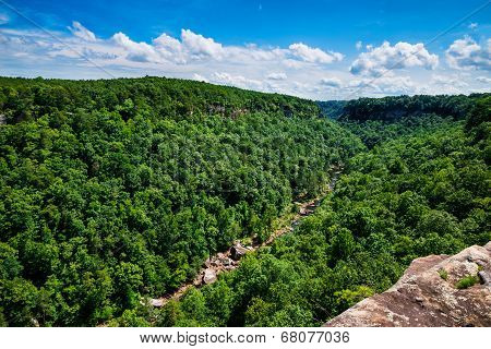High View Of Little River Canyon Federal Reserve In Northern Alabama