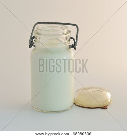 American Vintage Milk Bottle.