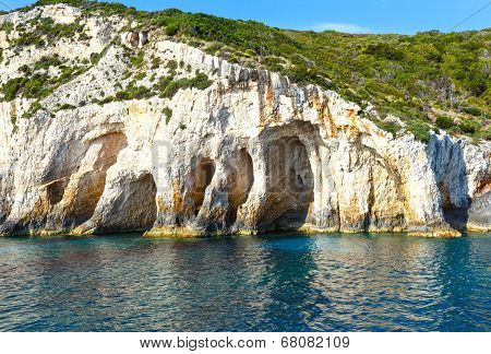 The Blue Caves In Zakynthos (greece)