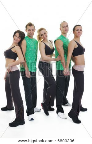 Ihmiset ryhmässä Fitness